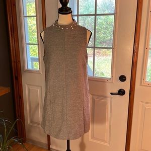 Zara Mock Neck Wool Dress